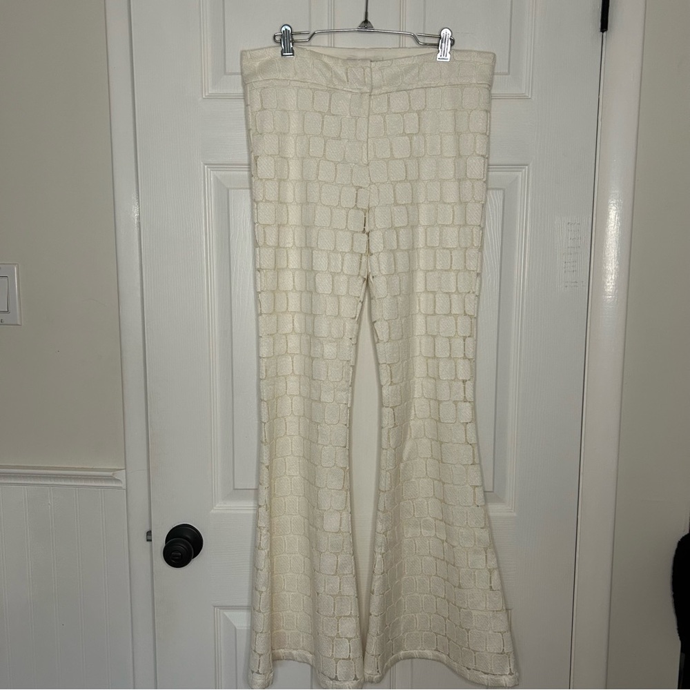 Alexis Embroidered Retro Flare Pants